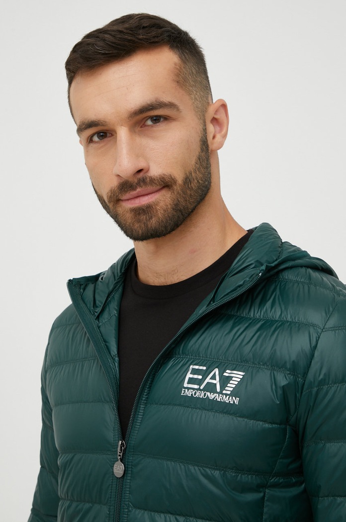 Péřová bunda EA7 Emporio Armani zelená PN29Z.8NPB02