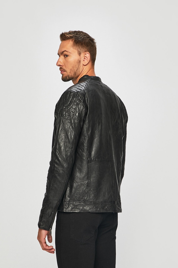 Ruházat Jack & Jones - Bőrdzseki 12161382 fekete