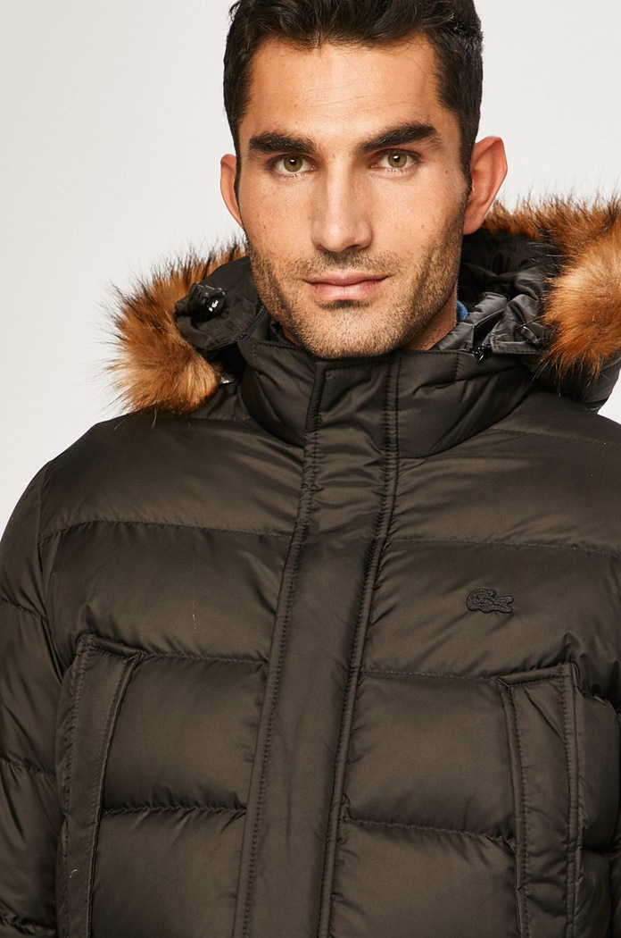 Lacoste - Páperová bunda čierna BH2091