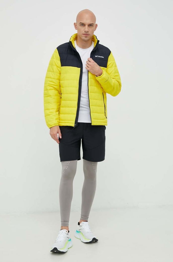 Columbia kurtka sportowa Powder Lite Jkt 1698001 żółty SS24