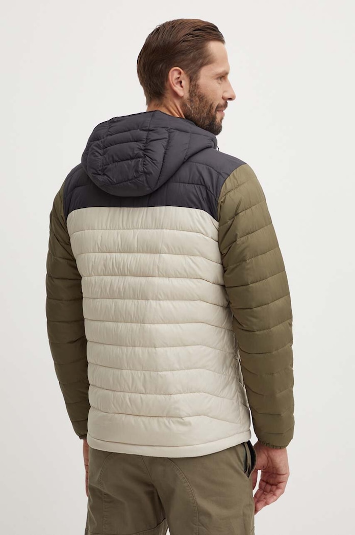 Odzież Columbia kurtka sportowa Powder Lite Hooded Jkt 1693931 zielony