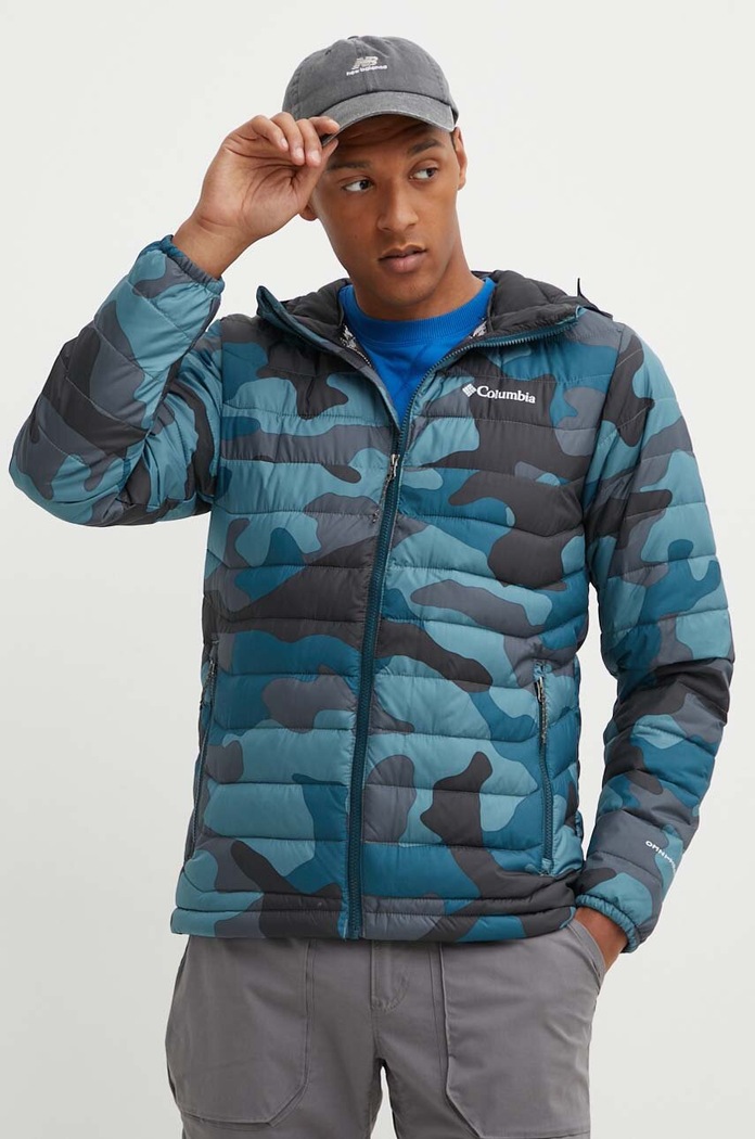 Columbia kurtka sportowa Powder Lite Hooded Jkt outdoor niebieski 1693931