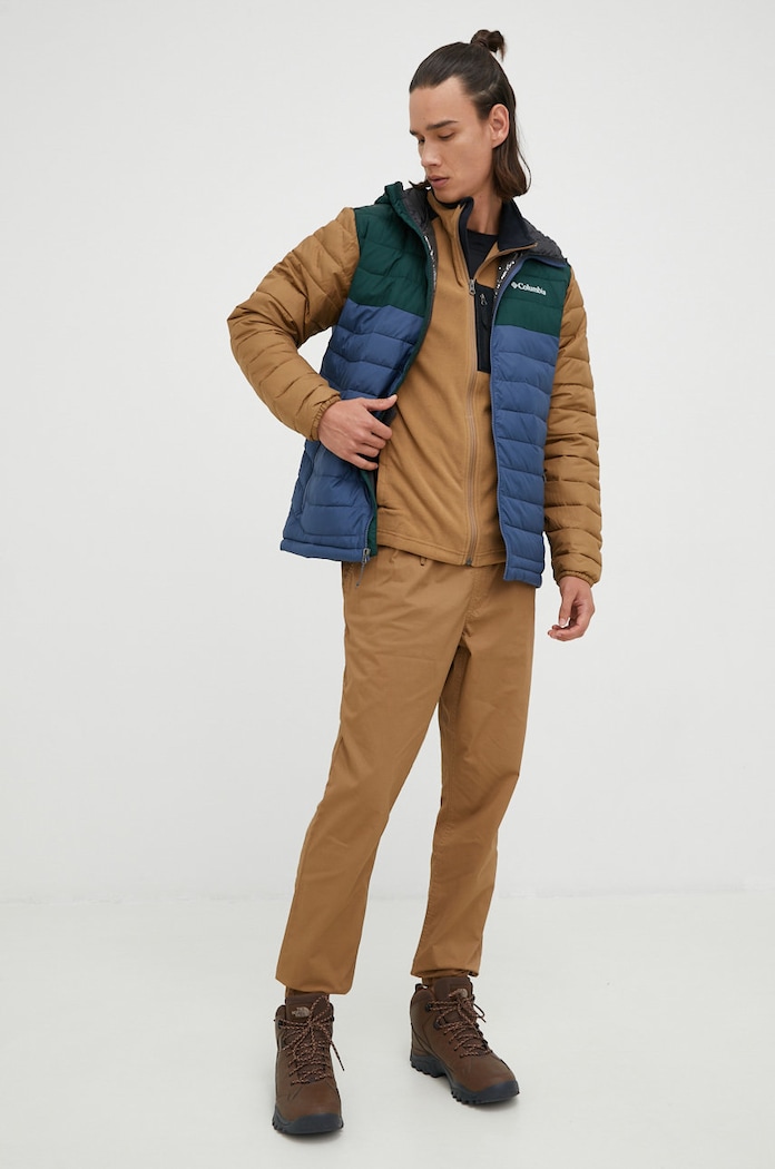 Columbia kurtka sportowa Powder Lite Hooded Jkt 1693931 niebieski AW23