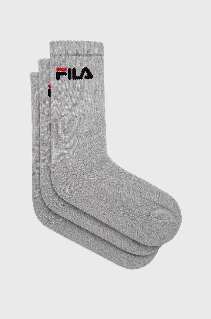 Fila - Ponožky (3-pak) dlhé ponožky sivá F9505.D