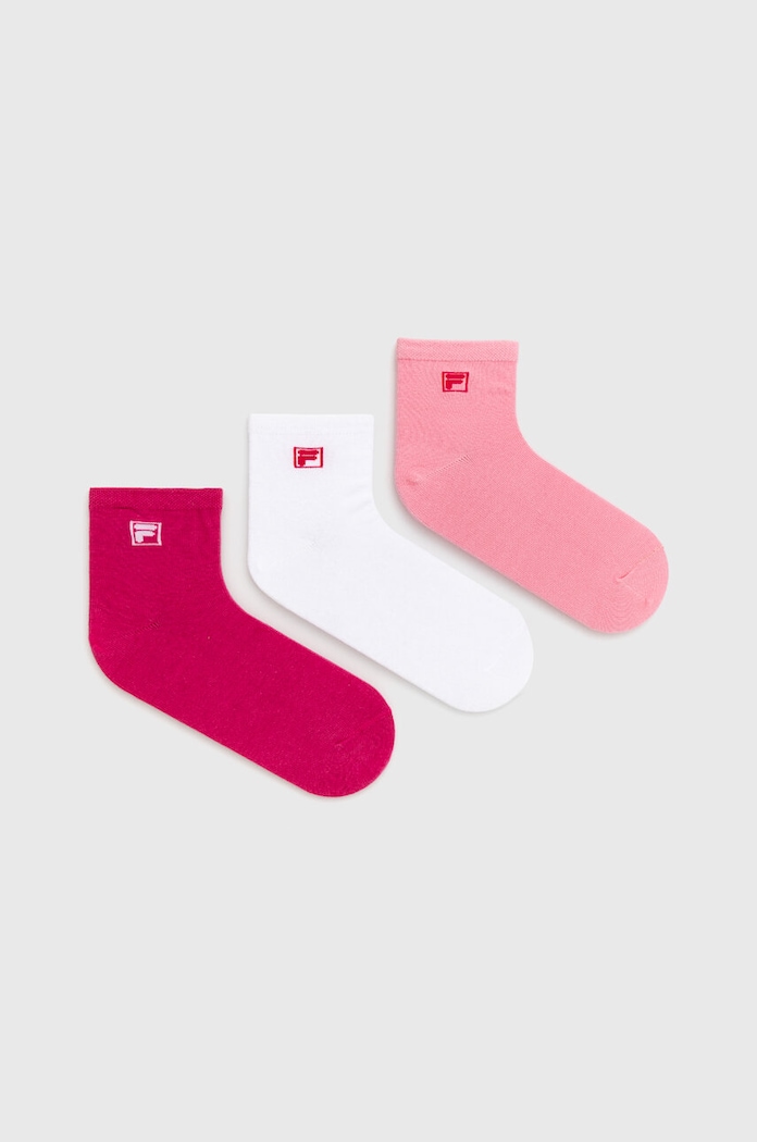Fila Ponožky (3 pack) dlhé ponožky ružová F9303.D