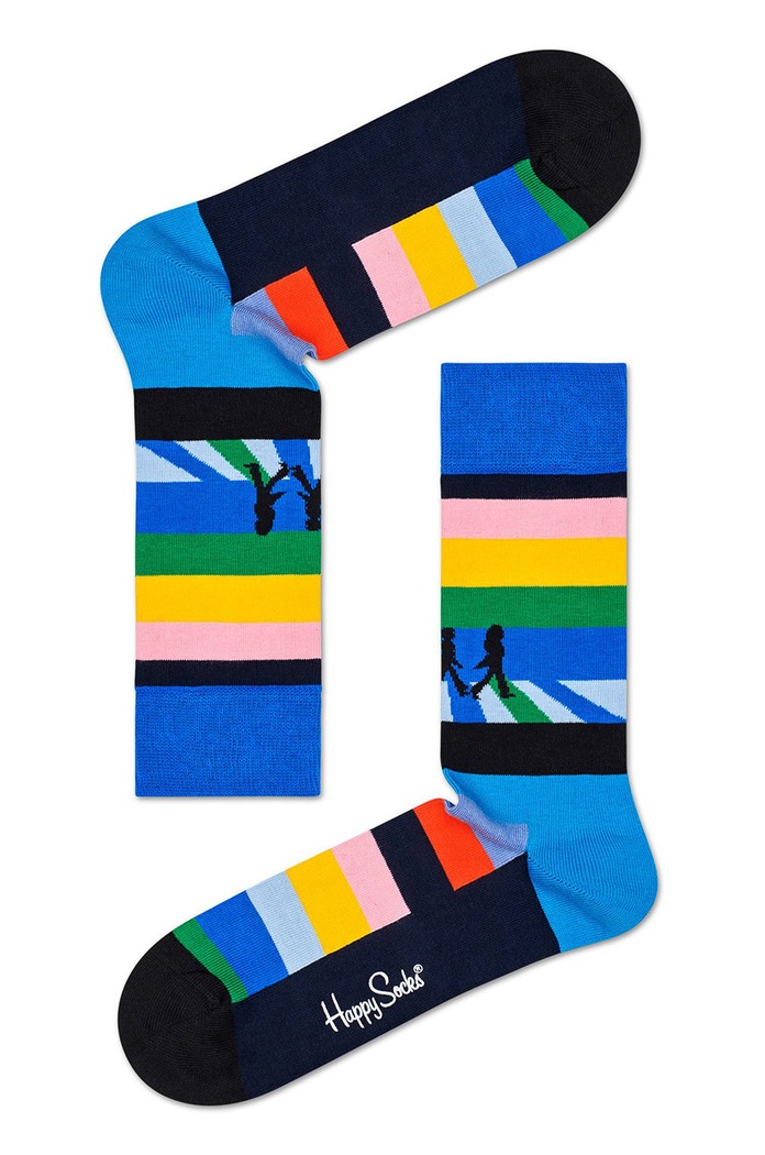 Happy Socks Sosete The Beatles albastru BEA01.6501.M