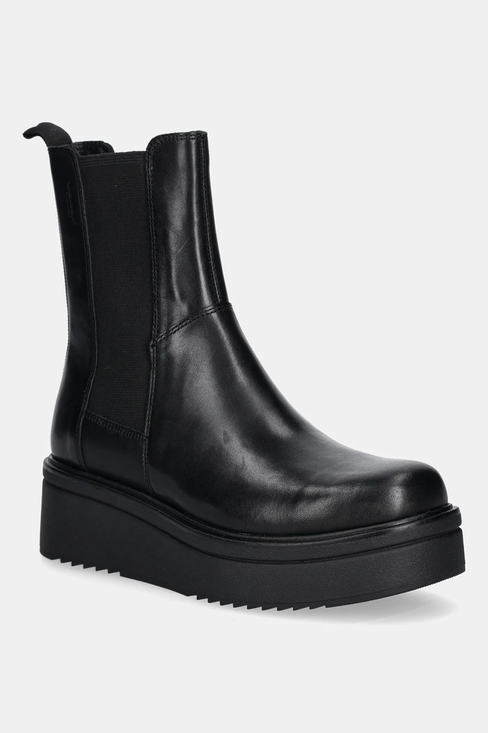 Vagabond Shoemakers Shoemakers - Δερμάτινες μπότες Tara ίσια πλατφόρμα μαύρο 4846.101.20.TARA