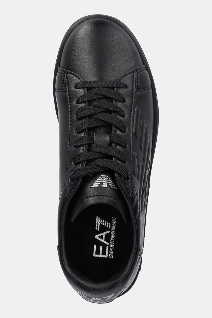 EA7 Emporio Armani - Kožené boty černá XCC51.X8X001.D