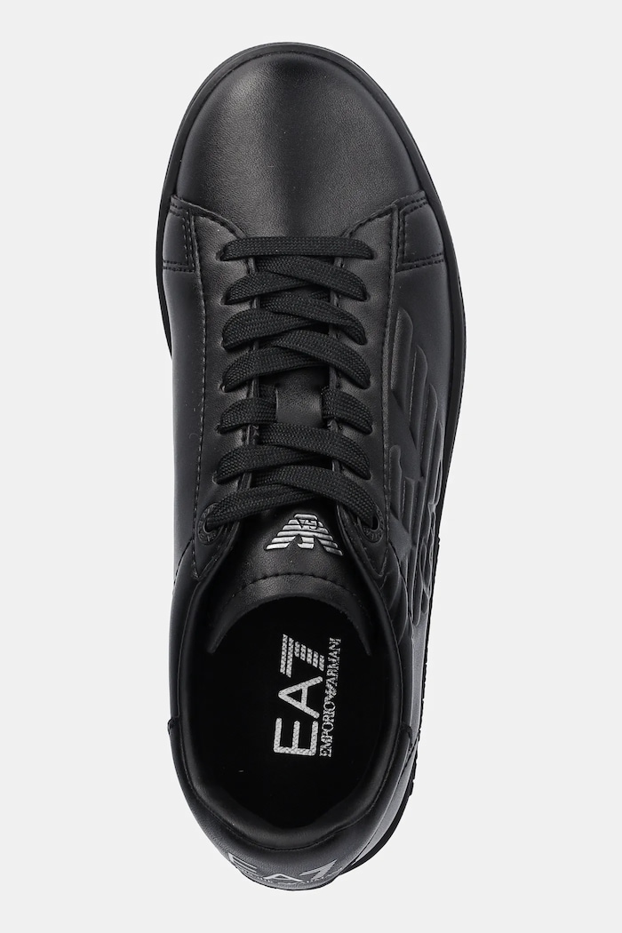 EA7 Emporio Armani - Kožené boty černá XCC51.X8X001.D