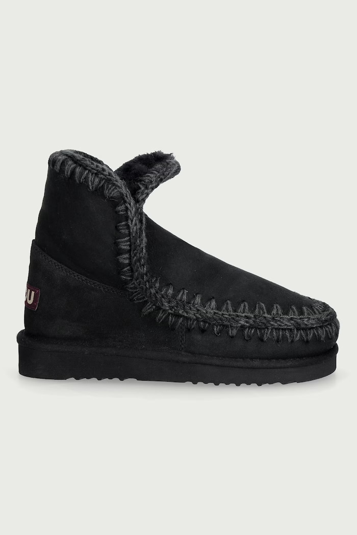 Mou Snežni čevlji ženski semišasti MU.FW101001A črna AW19