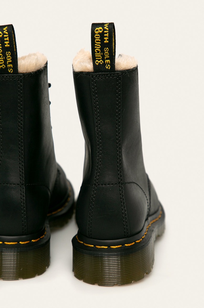 Dr. Martens - Кожени кубинки черен DM21797001