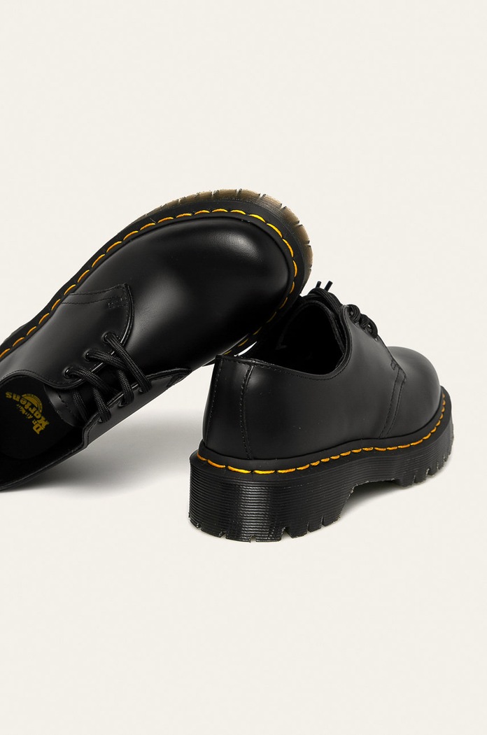 Dr. Martens pantofi de piele 1461 Bex Smooth negru DM21084001