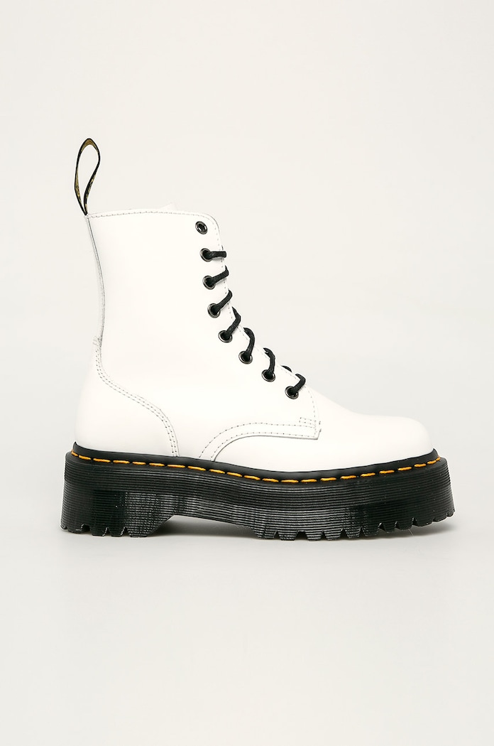 Dr. Martens leather biker boots Jadon Polished Smooth grain leather white DM15265100