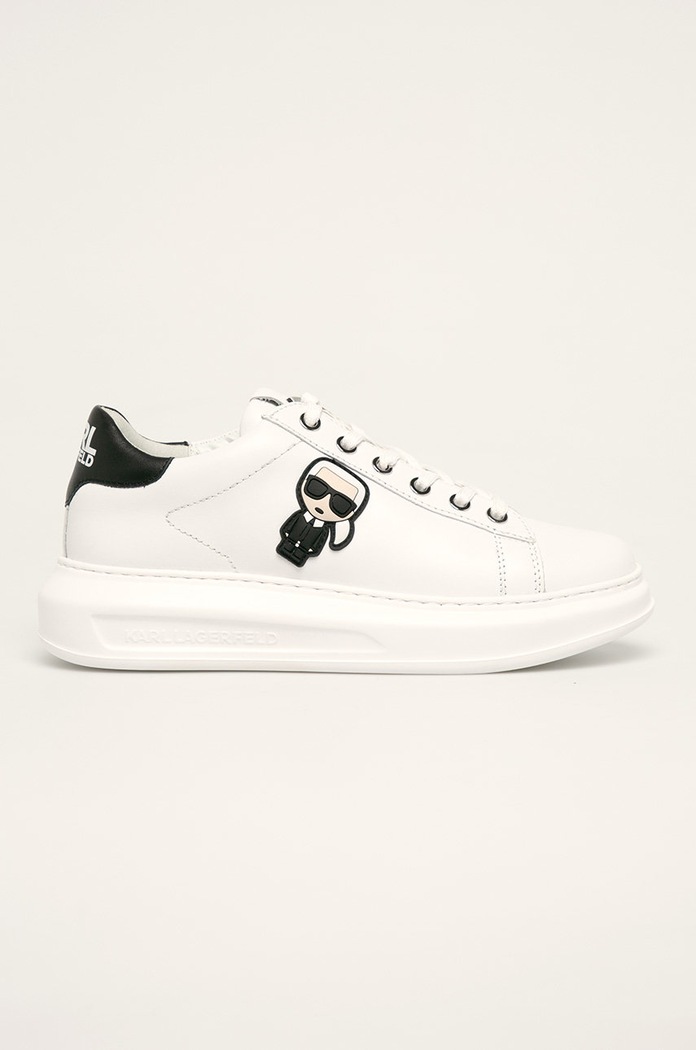 Karl Lagerfeld - Δερμάτινα παπούτσιαKAPRI πλατφόρμα λευκό KL62530