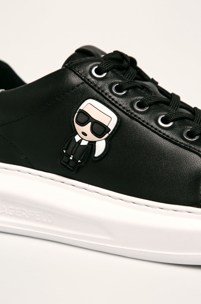 Karl Lagerfeld - Kožená obuv KAPRI čierna KL62530
