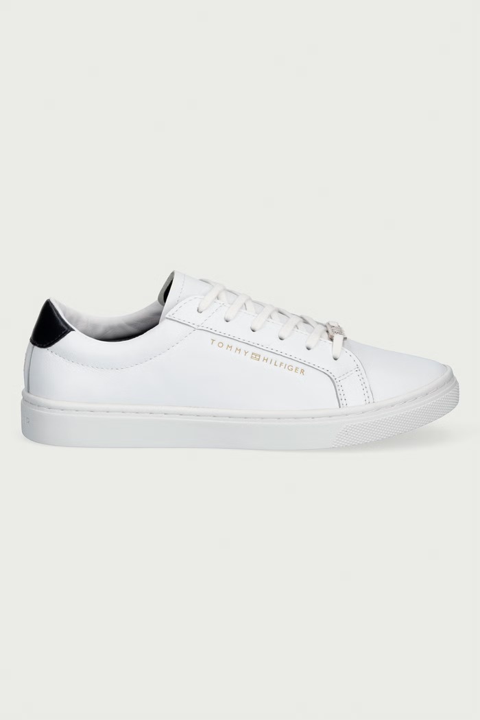 Tommy Hilfiger Sneakersy damskie skórzane FW0FW03682 biały AW19
