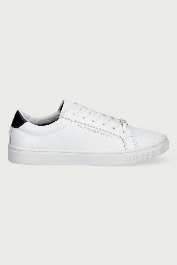 Tommy Hilfiger Sneakers γυναικεία δερμάτινα FW0FW03682 λευκό AW19