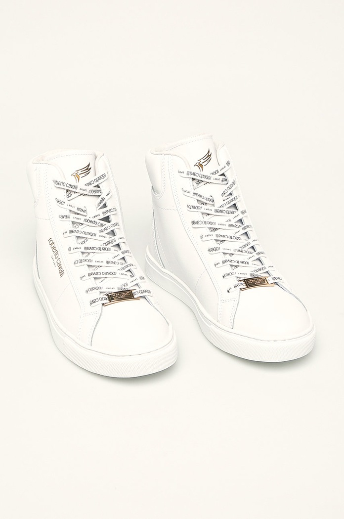 Roberto Cavalli Sport - Ghete de piele JYX27Y.FT038 alb AW19