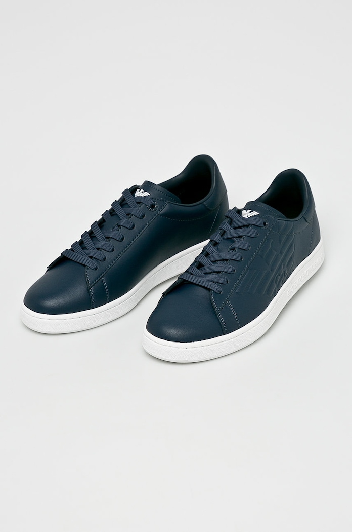 EA7 Emporio Armani - Kožne cipele XCC51.X8X001 mornarsko plava AA00