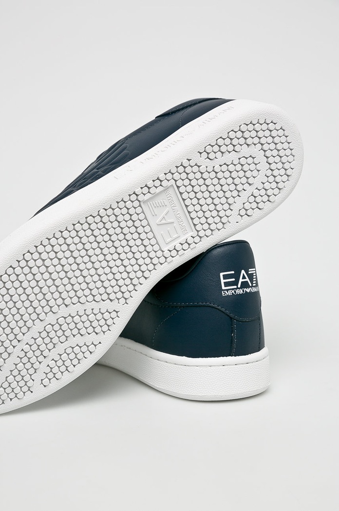EA7 Emporio Armani - Kožne cipele mornarsko plava XCC51.X8X001