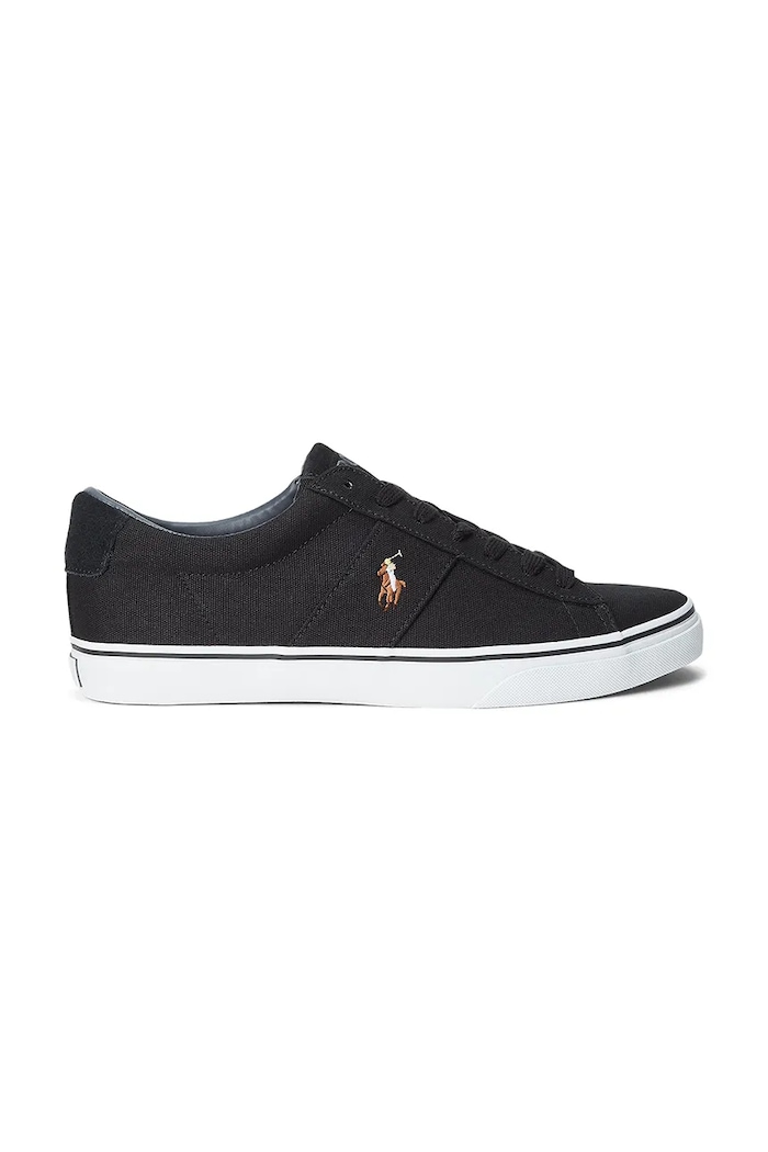 Polo Ralph Lauren - Tenisky Sayer usňová koža čierna 816749369001