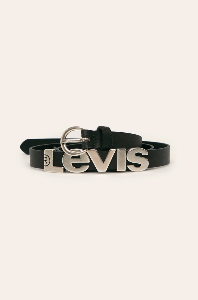 Levi's - Kožený opasok čierna 37460.0135