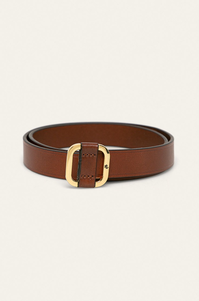 Lauren Ralph Lauren - Δερμάτινη ζώνη καφέ 412758842002
