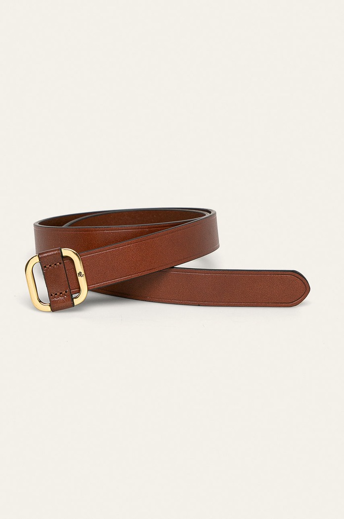 Lauren Ralph Lauren - Δερμάτινη ζώνη 412758842002 καφέ SS25