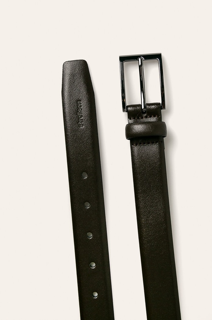 Strellson - Kožený opasok 3059.m hnedá AW19