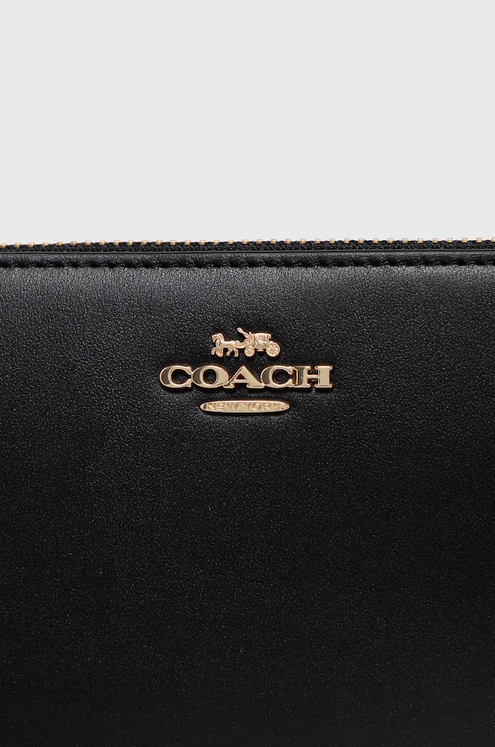 Coach portfel skórzany 73738 czarny 73738