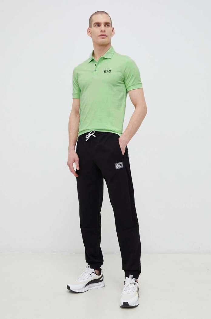 EA7 Emporio Armani polo PJM5Z.8NPF04 zielony SS24