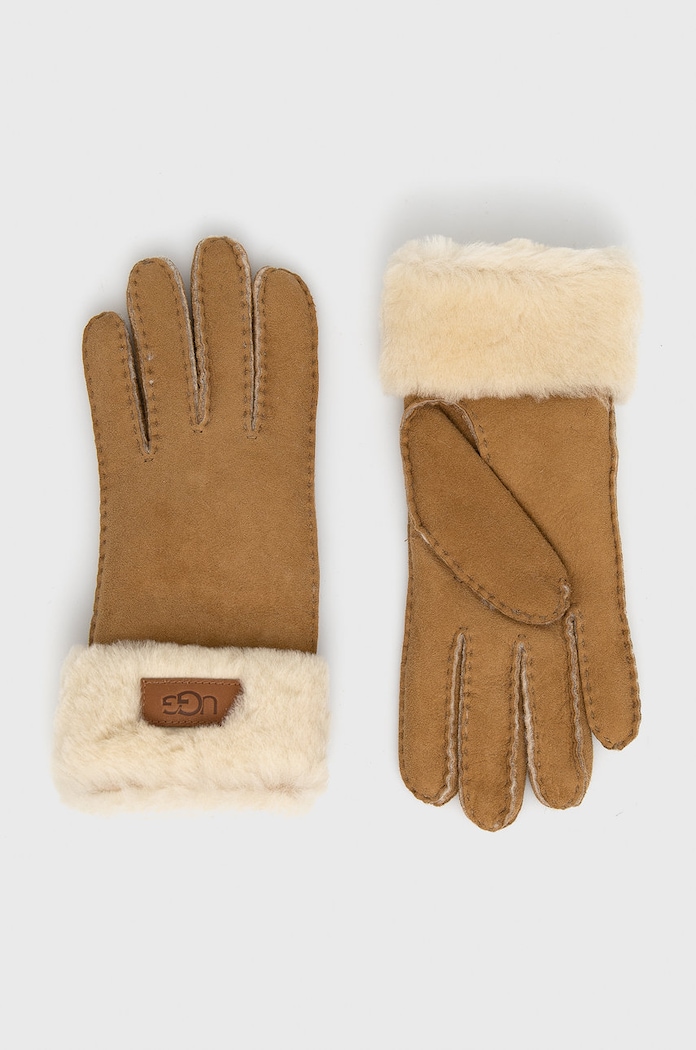 UGG Замшеві рукавички UGG коричневий 17369