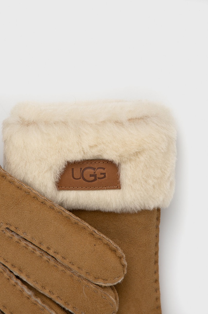 UGG Замшеві рукавички UGG 17369 коричневий AW25