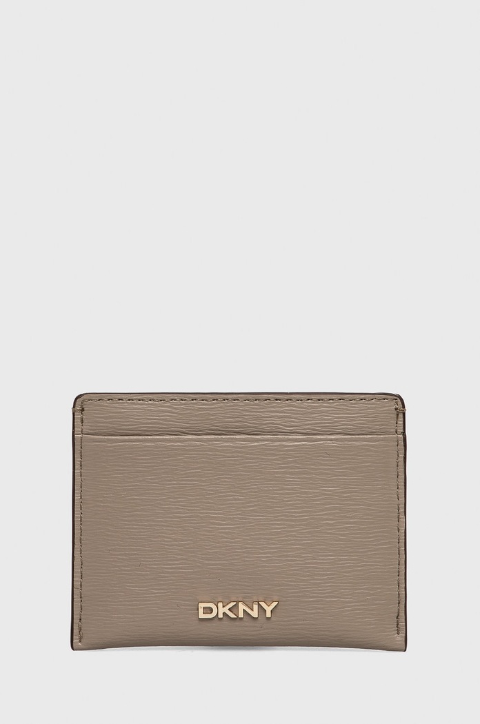 Dkny bőr kártya tok sima bézs R92Z3C09