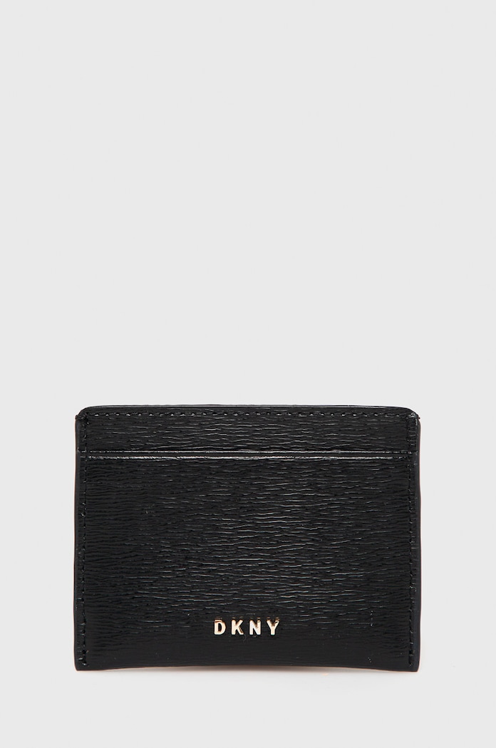 Кожен калъф за карти Dkny черен R92Z3C09
