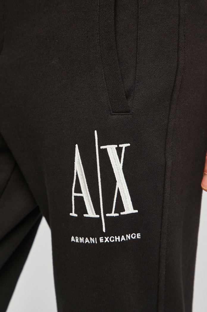 Armani Exchange spodnie czarny 8NZPPA.ZJ1ZZ