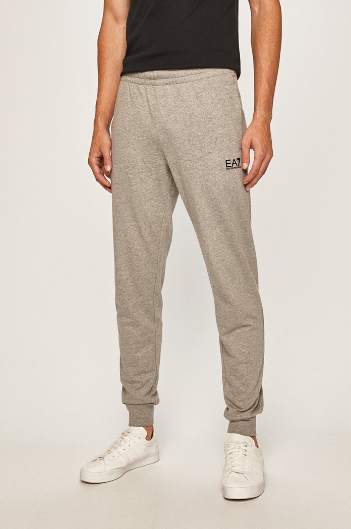 Kalhoty EA7 Emporio Armani pletenina šedá PJ05Z.8NPP53