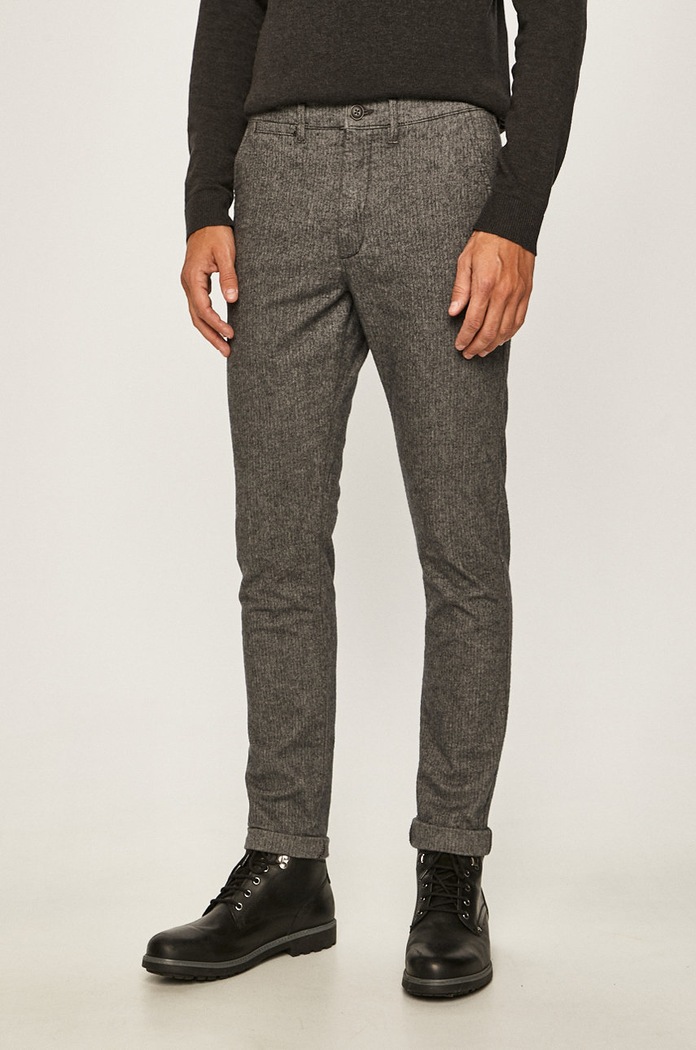 Jack & Jones - Nohavice s elastanom sivá 12160963
