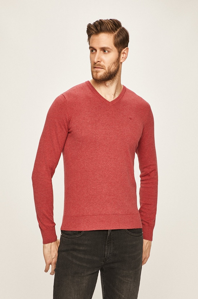 Tom Tailor Denim - Sveter červená 1012820
