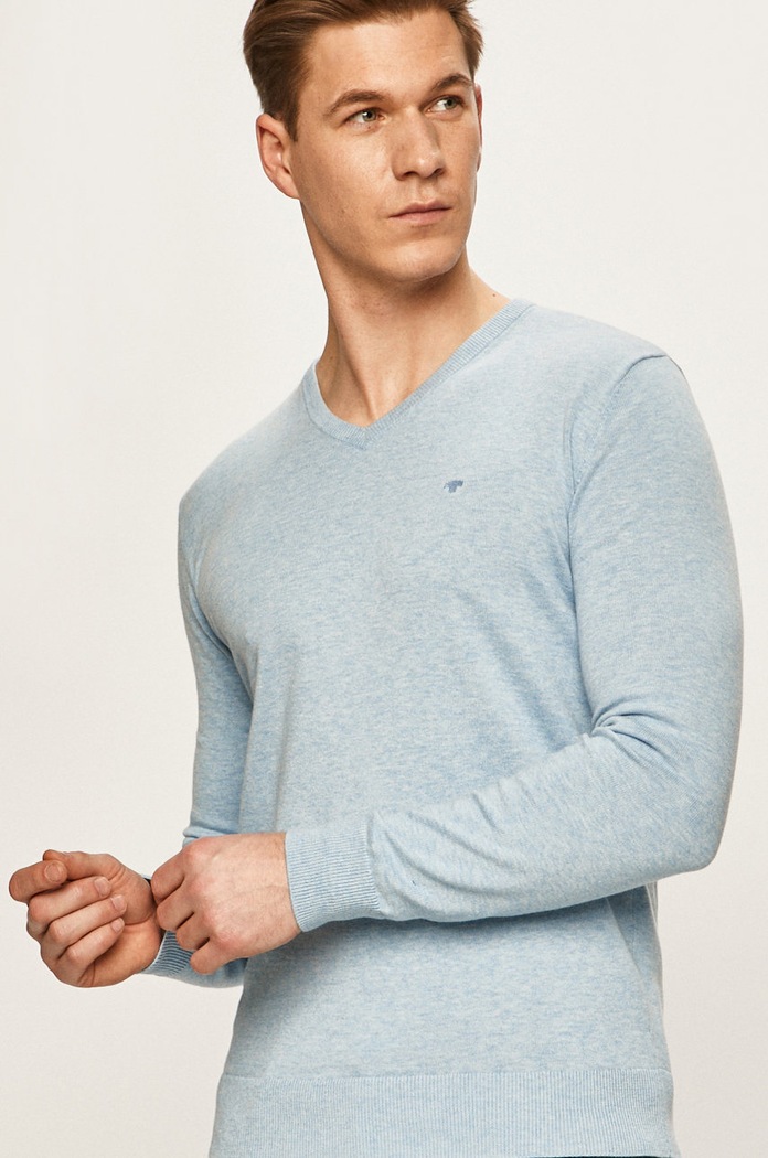Tom Tailor Denim - Pulover subtiri albastru 1012820