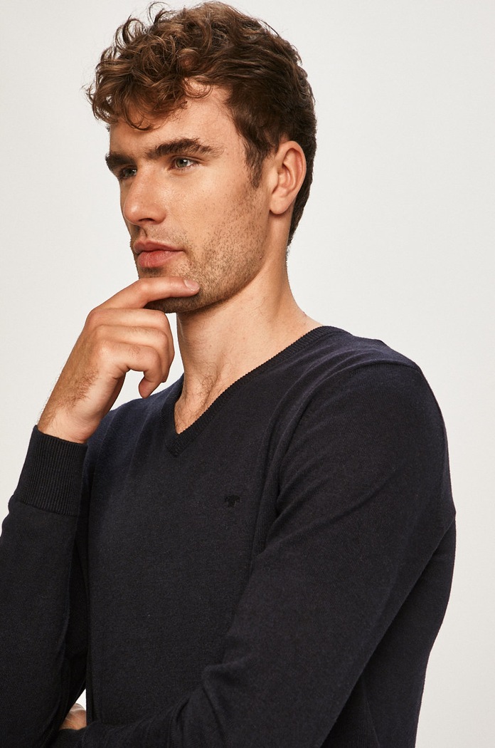 Tom Tailor Denim - Sweter granatowy 1012820