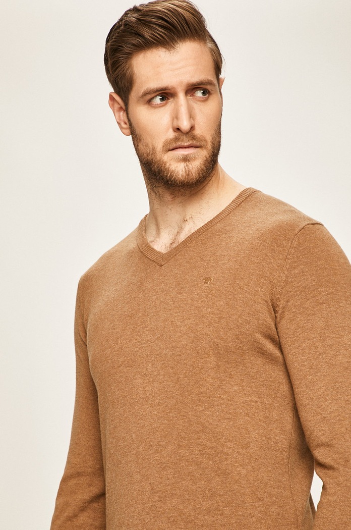 Tom Tailor Denim - Sweter brązowy 1012820