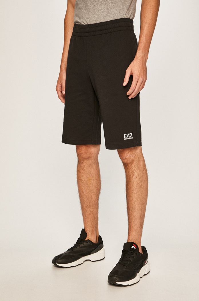 Kraťasy EA7 Emporio Armani pletenina černá PJ05Z.8NPS02