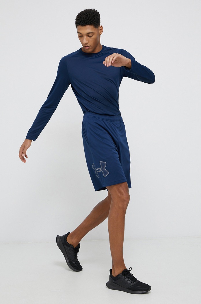 Tréninkové šortky Under Armour Tech Graphic 1306443 námořnická modř SS26