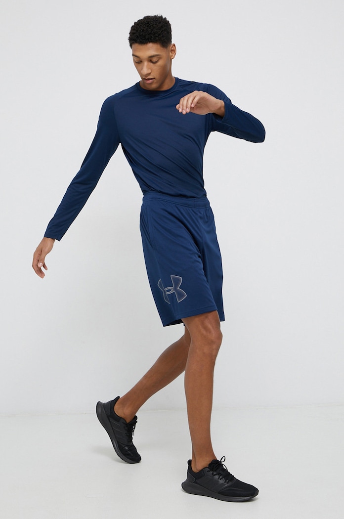 Tréninkové šortky Under Armour Tech Graphic 1306443 námořnická modř SS26
