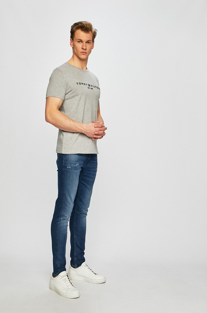 Tommy Hilfiger - Μπλουζάκι MW0MW11465 γκρί AA00