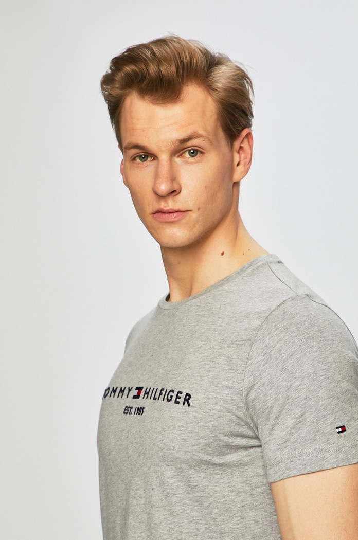 Tommy Hilfiger - Μπλουζάκι γκρί MW0MW11465