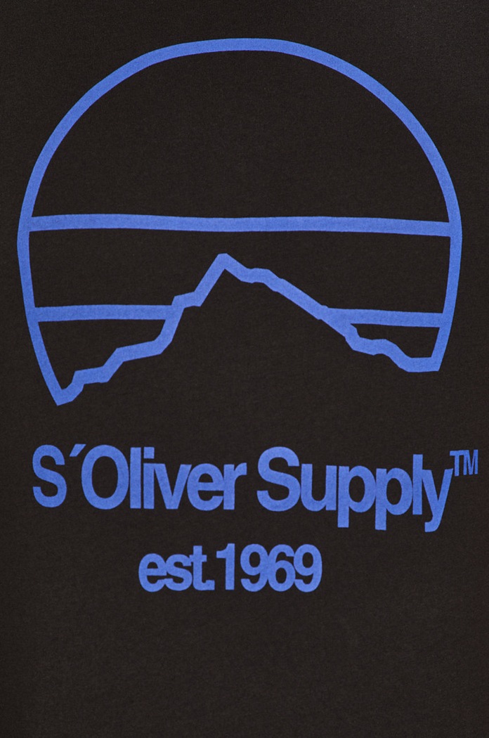 s. Oliver - Pánske tričko 13.908.32.7653 čierna