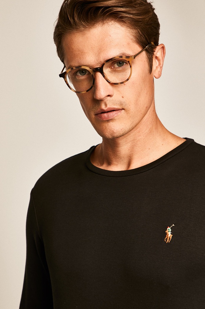 Polo Ralph Lauren - Pánske tričko s dlhým rukávom čierna 710760121001