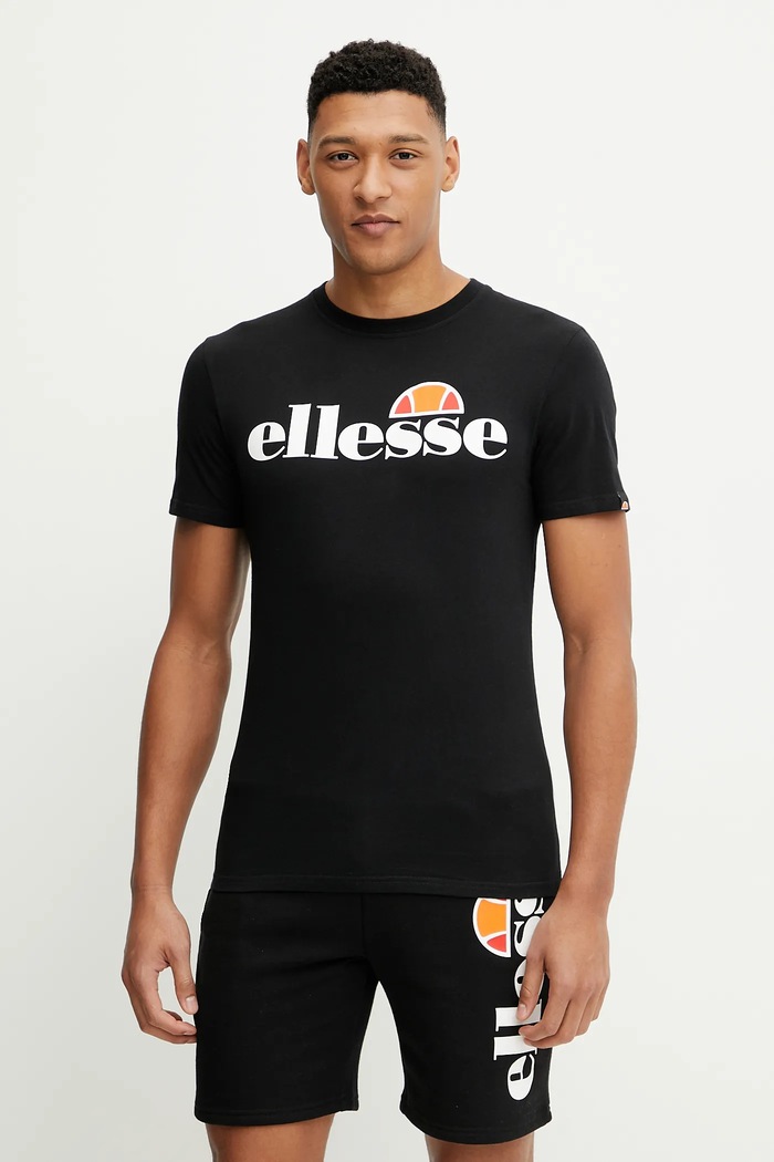 Tričko Ellesse SL Prado Tee potisk černá SHC07405